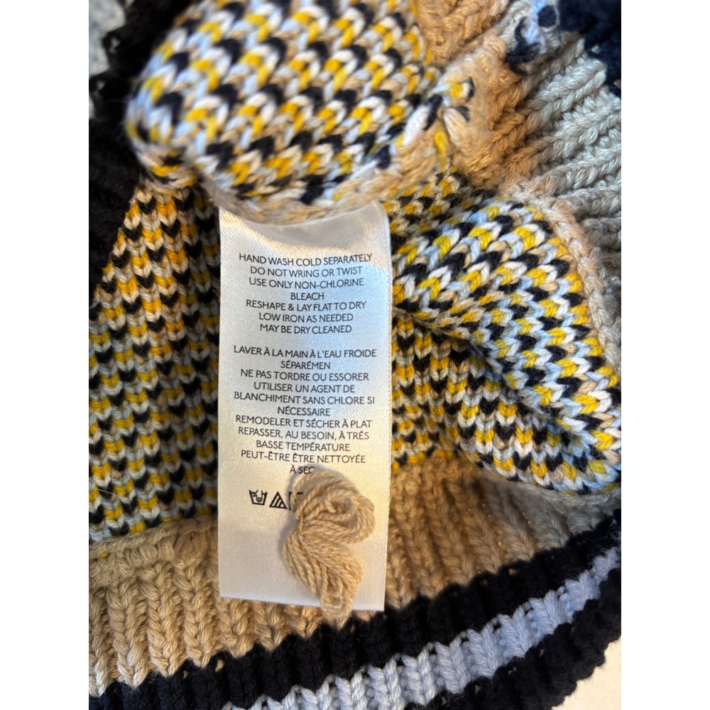 Sarah Gordon Maeve Soft Tan Bee Vest Medium NWOT Cotton Acrylic - Picture 8 of 12